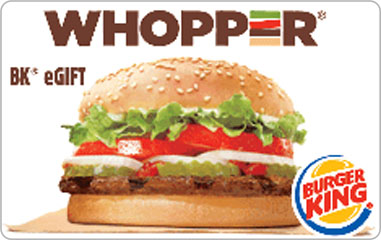 $5 Burger King Gift Card
