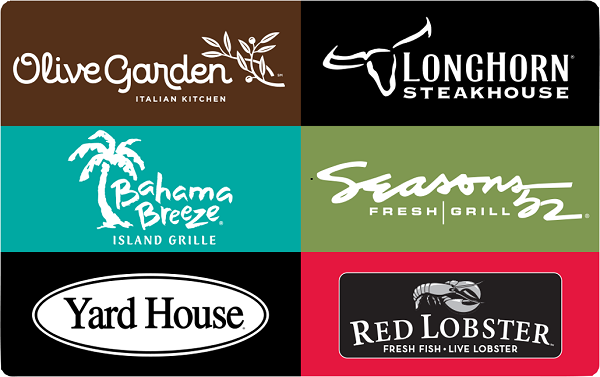 $10 Darden Restaurants Gift Card