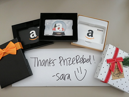Thanks PrizeRebel! -Sara