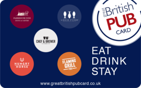 10 GBP The Great British Pub Gift Card