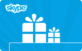 $10 Skype Credit Gift Card