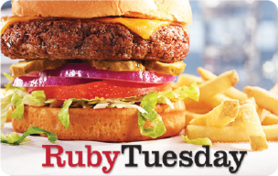 $10 Ruby Tuesday Gift Card